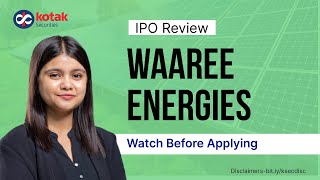 Waaree Energies IPO Review  IPO Issue details  Solar PV Manufacturer  Watch Before Applying [upl. by Ylrad]