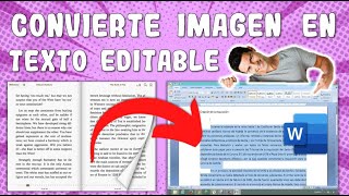 COMO CONVERTIR UNA IMAGEN A TEXTO EDITABLE EN WORD EN 5 MINUTOS ✅ [upl. by Marzi]