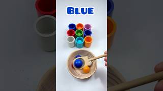 Learn colors coloring for toddlers Colorful balls learncolors kidslearning shorts [upl. by Elay975]