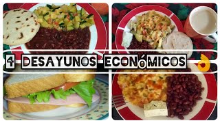 4 desayunos fáciles y económicos que incluyen vegetales 👌delicioso recetasfaciles económicos [upl. by Einnahpets]