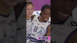 Paola Egonu hugs Hena Kurtagic after the match 😅 volleyball shorts [upl. by Aleina]