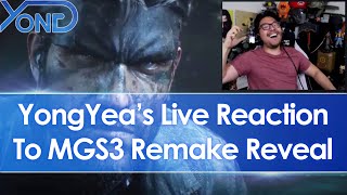 YongYeas Live Reaction To Metal Gear Solid Delta Snake Eater Reveal Trailer MGS3 Remake [upl. by Warfeld]