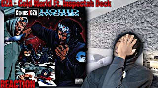 GZA WALKED THIS GZA  Cold World Ft Inspectah Deck REACTION  First Time Hearing [upl. by Adnael]