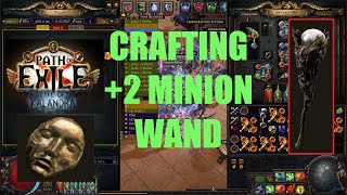 Poe 319 Crafting 2 Convoking Wand Minion Damage in Lake of Kalandra League  1093 [upl. by Schnabel]