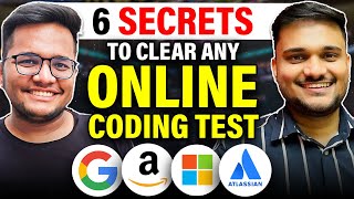 6 SECRETS to clear any online CODING Test  ft Sanket Singh SanketSingh1 [upl. by Haiacim]