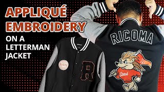 INSANE Profit Potential with Appliqué Embroidery on Letterman Jackets [upl. by Doralynn]