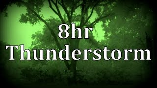 8hr Thunderstorm at Night quotSleep Soundsquot [upl. by Hebel800]