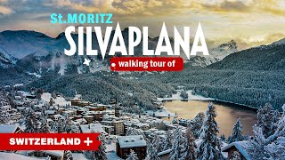 St Moritz Switzerland 4K In Winter 2024 Scenic Walking Tour Of Silvaplana 4K  SeetheworldinOrange [upl. by Santini157]