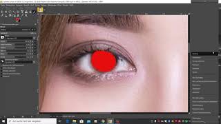 Augenfarbe ändern mit gimp [upl. by Atinas691]