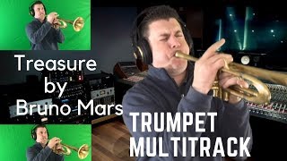 Treasure Bruno Mars Original Trumpet Multi Track [upl. by Yrohcaz]