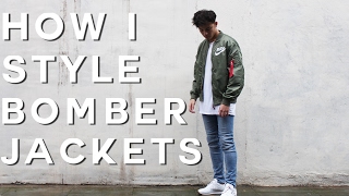 How To Style Bomber Jackets  FW16 Nike MA1 Bomber [upl. by Oniliuqnart255]