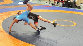 Wrestling  Ringen Sparkassenpokal Jena Jugend B 38 kg Freestyle Stadler  Abdrakhmanov [upl. by Uaerraj]