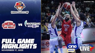 Brgy Ginebra vs Converge highlights  PBA Season 48 Commissioner’s Cup  Nov 17 2023 [upl. by Eniaral]