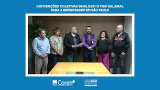 Convenções coletivas sinalizam o piso salarial para a enfermagem em São Paulo [upl. by Aiclid]