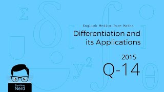 2015 AL Q14 Differentiation and its applications  Combined Math 1 Pure [upl. by Michele]