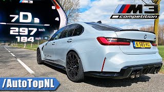 BMW M3 G80 Competition  SOUND ACCELERATION amp TOP SPEED by AutoTopNL [upl. by Ruttger748]