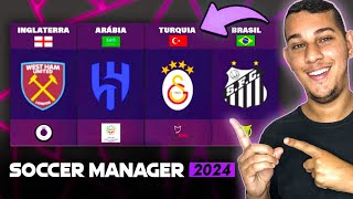 SM24 10 MELHORES TIMES para USAR no SOCCER MANAGER 2024 MODO CARREIRA 🏆 [upl. by Missy]