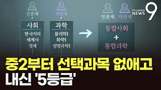 現 중2 대입 수능 선택과목 없애고 통합…내신은 5등급제로 [upl. by Labina]