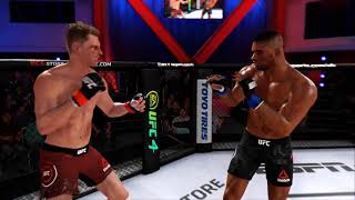 UFC Fight Night  Alexander Volkov vs Alistair Overeem Full Fight Highlights  Heavyweight UFC 4 [upl. by Aynotak907]