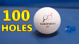 Pongfinity Ball With 100 Holes [upl. by Oirasor320]