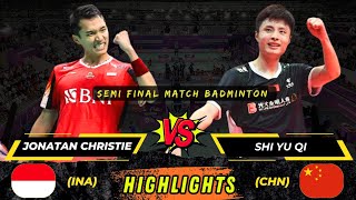 Super Match 🔴 Jonatan Christie vs Shi Yu Qi six years before competing in the 2024 China Masters [upl. by Chavez]