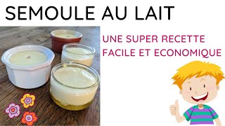 👀 Recette de la semoule au lait crémeuse et inratable une recette très facile et économique ⚡ [upl. by Silber]