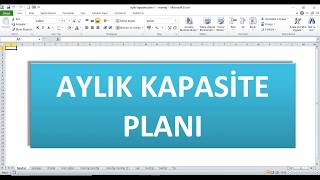 ÜRETİM PLANLAMA İÇİN AYLIK KAPASİTE PLANI NEDİR VE NE İŞE YARAR [upl. by Angelika557]