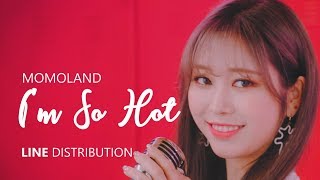 「CORRECTED」 MOMOLAND 모모랜드  IM SO HOT  Line Distribution [upl. by Suoivart777]