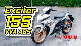 Trên tay Yamaha Exciter 155 VVA ABS bản màu trắng giá 54 triệu [upl. by Nester598]