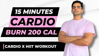 15 Min HIIT Workout For Fat Loss  Home workout  Cardio workout [upl. by Latif]