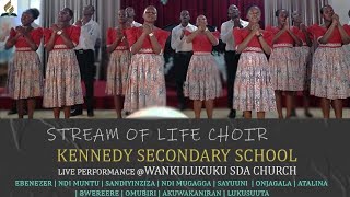 Stream of life Choir Kennedy secondary school Live at Wankulukuku SDA Church [upl. by Ralyat]