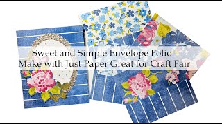 Craft Fair Folio Made with Just Paper Great for Craft Fairs [upl. by Brita988]