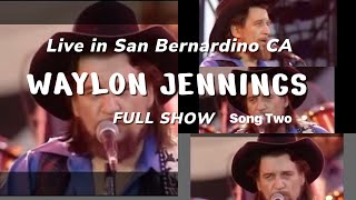 Waylon Jennings Live 1983  US Festival  CA  Full Show Song 2 [upl. by Lienad]