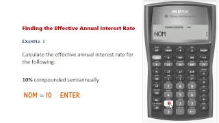 BA II Plus  Nominal amp Effective Rate Conversions [upl. by Alemrac]