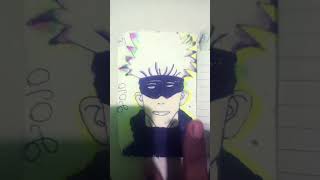 Gojo satguru ki drawing jujutsukaisen anime freefire song [upl. by Luwana954]