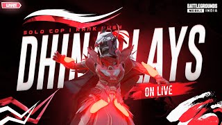 I AM BACK 🔥 BGMI Live Solo Rank Push  dhinaplays  bgmi  solorankpush  conqueror [upl. by Askari]