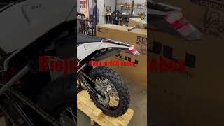 Rieju mr300 dirtbike unbox at bdr Powersports [upl. by Yelsiap]