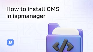 How to install CMS in ispmanager [upl. by Aloap]