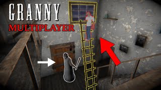 How to escape GRANNY with a ladder 🫢  NEW Escape 2023 Granny Multiplayer [upl. by Brott796]