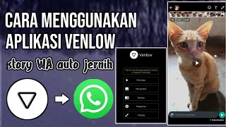 Tutorial cara menggunakan aplikasi venlow  Cara buat story WA jadi jernih Pakai venlow [upl. by Anitnelav]