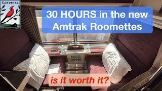 30 HOURS in Amtraks NEW Roomettes  Reviewing the Amtrak Cardinal [upl. by Lareena617]