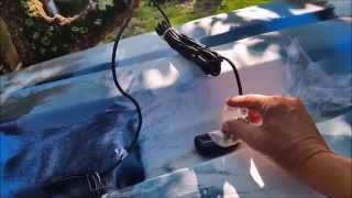 How I made my scupper hole transducer mount for my fishing kayak [upl. by Schnell]