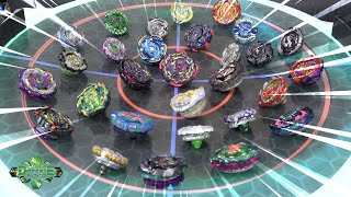 ALL DEFENSE TYPE BEYBLADES Season 17 Epic Battle in ANIME STADIUM  Beyblade Burst [upl. by Aysa277]