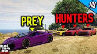 ZENTORNO vs HELLFIRES  GTA 5 ManHunt [upl. by Thebault]