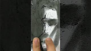 Graphite powder drawing techniques shorts YoutubeShorts [upl. by Tarabar]