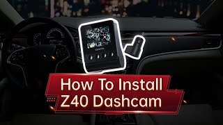 Dashcam installation Tips  How to Install DDPAI Z40 Front and Rear Dashcam [upl. by Divan]