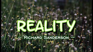 Reality  Richard Sanderson KARAOKE VERSION [upl. by Leoline]