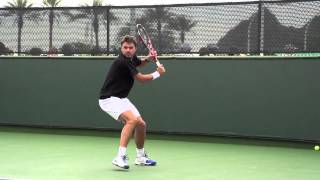 SWawrinka Backhand in Slow Motion [upl. by Older]