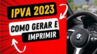 IPVA 2023 Como gerar e imprimir a guia para pagar no Río de Janeiro [upl. by Kidd331]