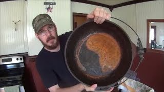 Cast Iron Dutch Oven Rejuvenation [upl. by Nahsaj365]